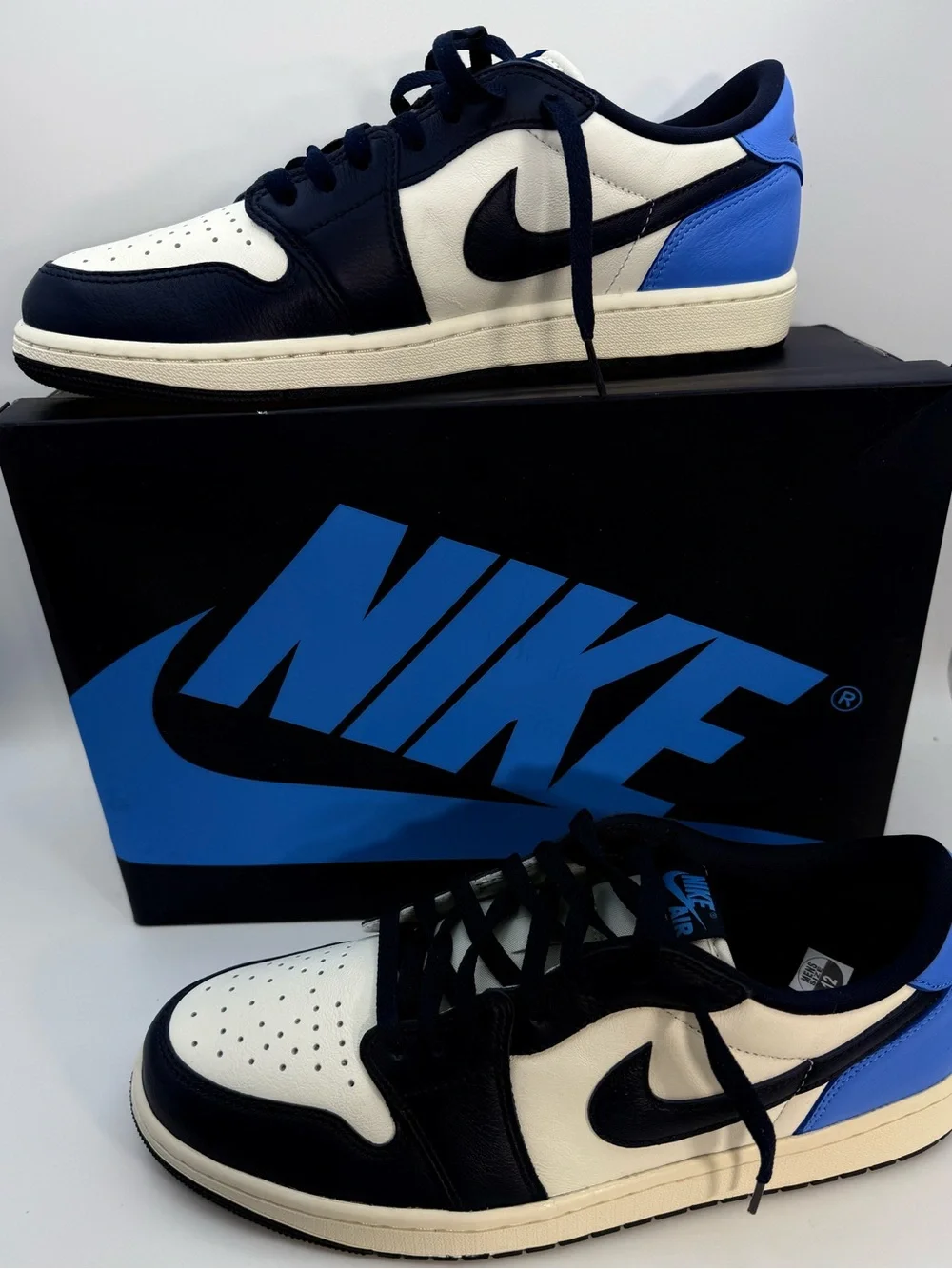 Nike Air Jordan 1 Retro Low OG Obsidian University Blue CZ0790-400 Men’s 12 NIB